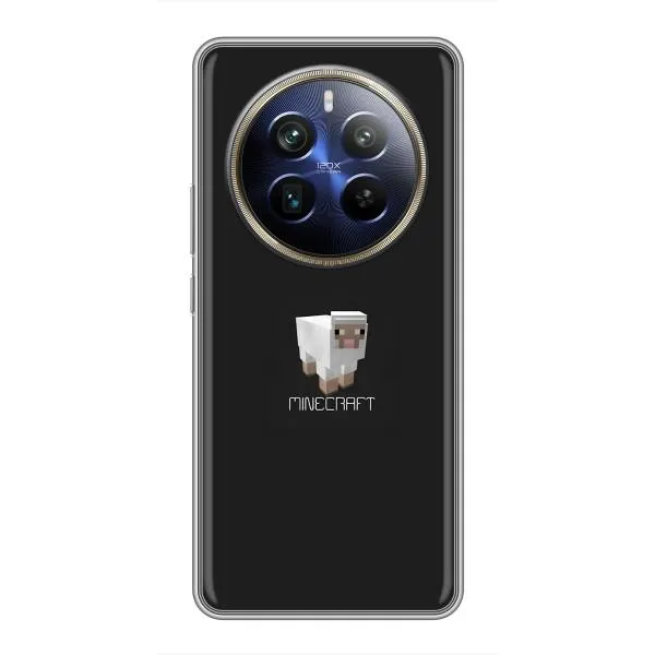 Чехол с принтом «Овечка Майнкрафт» для Realme 12 Plus