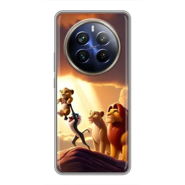 Чехол с принтом «Симба на презентации» для Realme 12 Plus
