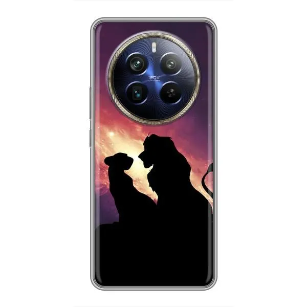 Чехол с принтом «Силуэт Симба и Налу» для Realme 12 Plus