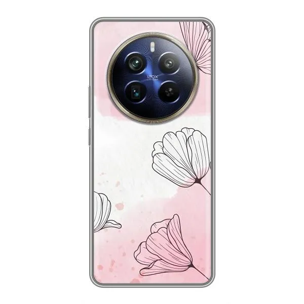 Чехол с принтом «Розовые цветы» для Realme 12 Plus Чехол с принтом «Розовые цветы» для Realme 12 Plus