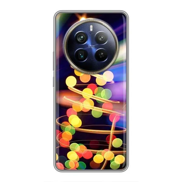 Чехол с принтом «Елка с гирлянд» для Realme 12 Plus Чехол с принтом «Елка с гирлянд» для Realme 12 Plus