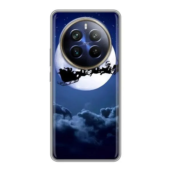 Чехол с принтом «Санта - луна» для Realme 12 Plus Чехол с принтом «Санта - луна» для Realme 12 Plus