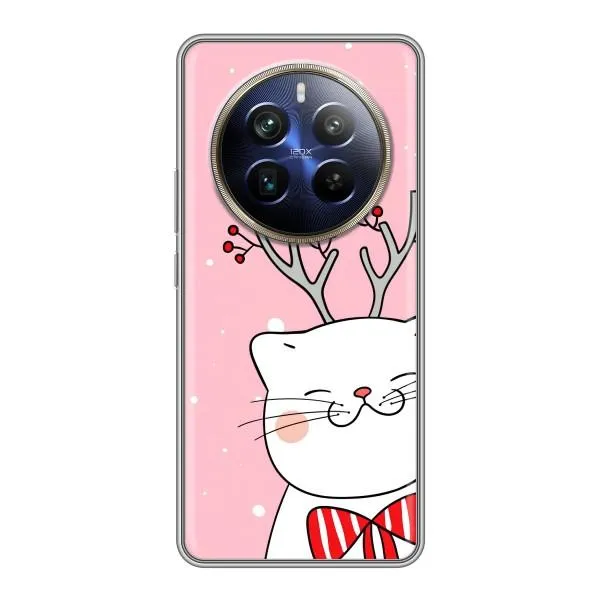 Чехол с принтом «Зимний кот» для Realme 12 Plus Чехол с принтом «Зимний кот» для Realme 12 Plus
