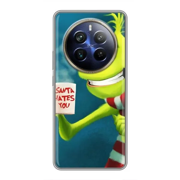 Чехол с принтом «Зеленый Гринч» для Realme 12 Plus Чехол с принтом «Зеленый Гринч» для Realme 12 Plus