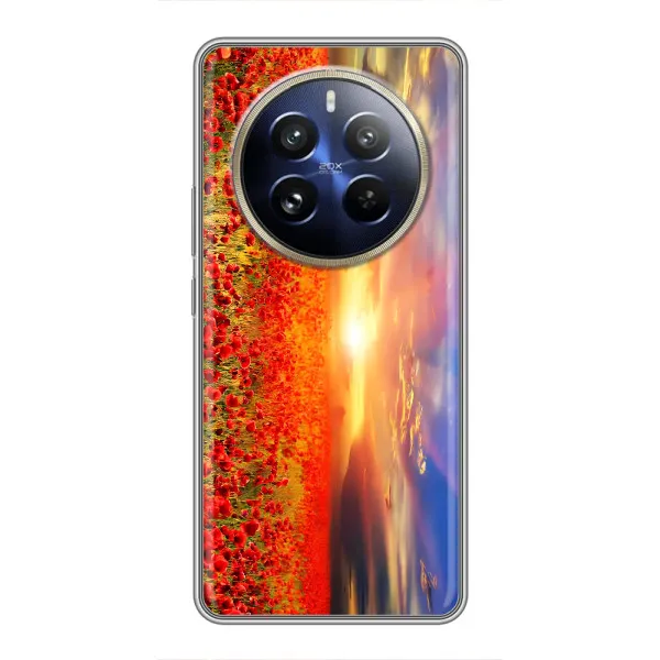Чехол с принтом «Поле тюльпанов» для Realme 12 Pro Plus