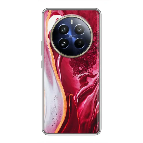 Чехол с принтом «Мрамор красный» для Realme 12 Pro Plus Чехол с принтом «Мрамор красный» для Realme 12 Pro Plus