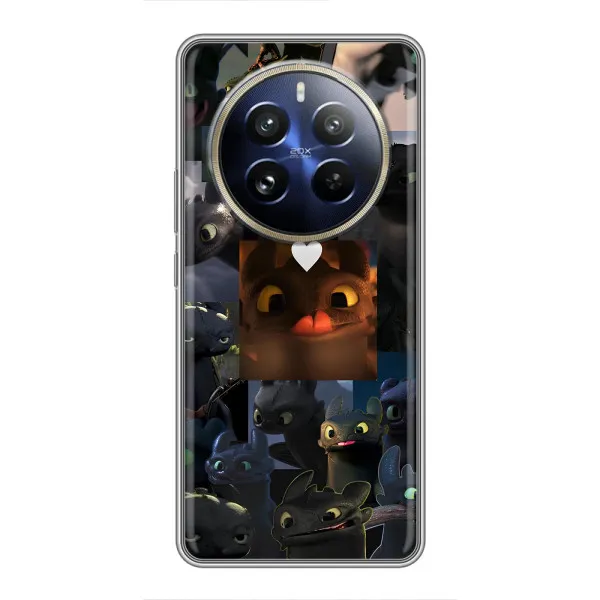 Чехол с принтом «Дракон коллаж» для Realme 12 Pro Plus Чехол с принтом «Дракон коллаж» для Realme 12 Pro Plus