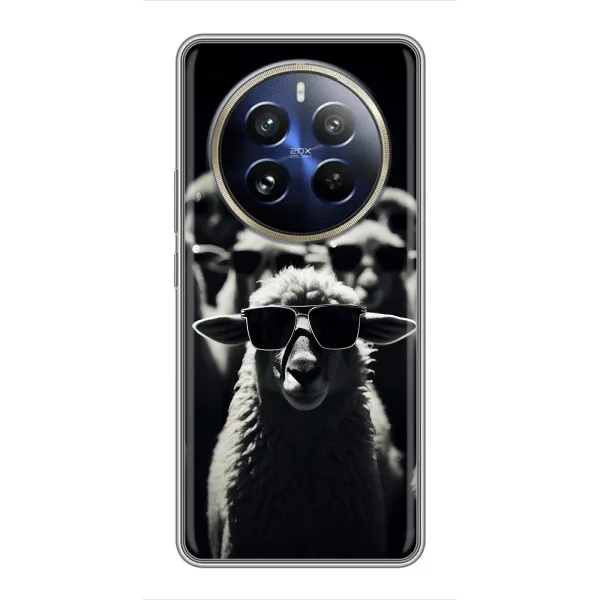 Чехол с принтом «Овечка в очках» для Realme 12 Pro Plus Чехол с принтом «Овечка в очках» для Realme 12 Pro Plus