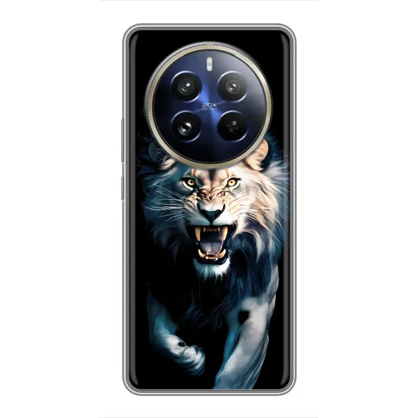 Чехол с принтом «Лев в темноте» для Realme 12 Pro Plus