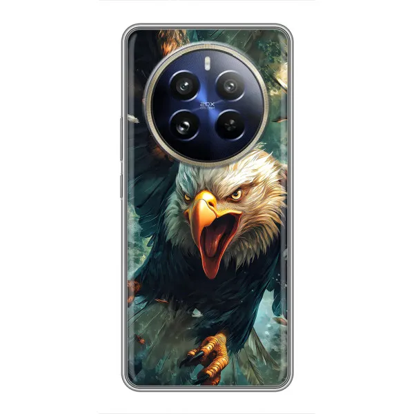 Чехол с принтом «Орел в полете» для Realme 12 Pro Plus