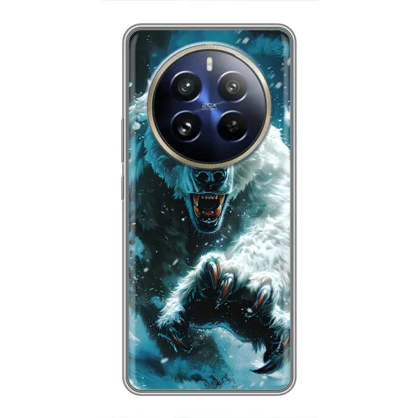Чехол с принтом «Полярный медведь» для Realme 12 Pro Plus