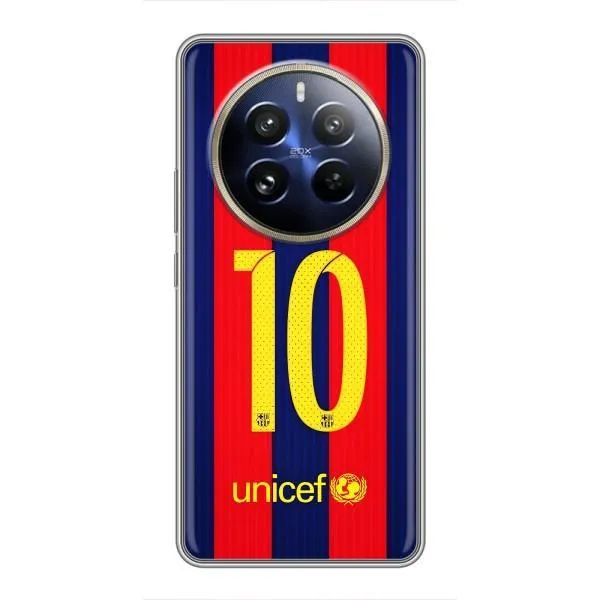 Чехол с принтом «Messi Barca 10» для Realme 12 Pro