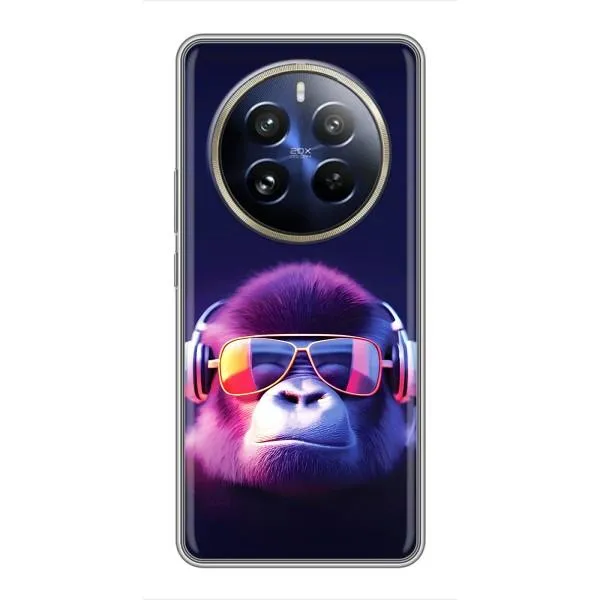 Чехол с принтом «Стильная обезьяна» для Realme 12 Pro