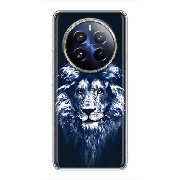 Чехол с принтом «Синий Лев» для Realme 12 Pro