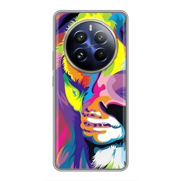 Чехол с принтом «Яркий Лев» для Realme 12 Pro