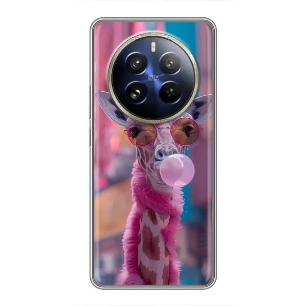 Чехол с принтом «Стильный жирав» для Realme 12 Pro