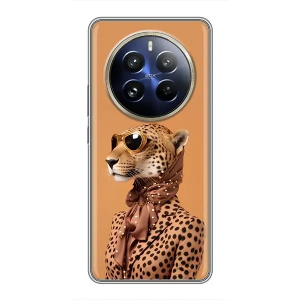 Чехол с принтом «Стильный леопард» для Realme 12 Pro