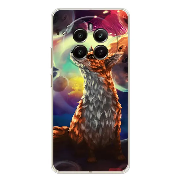 Чехол с принтом «Лисица в космосе» для Realme 12 Чехол с принтом «Лисица в космосе» для Realme 12