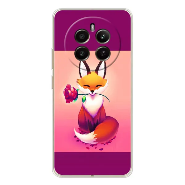 Чехол с принтом «Лисичка с розочкой» для Realme 12 Чехол с принтом «Лисичка с розочкой» для Realme 12