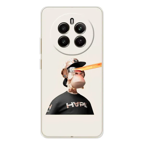 Чехол с принтом «обезьяна NFT в очках» для Realme 12