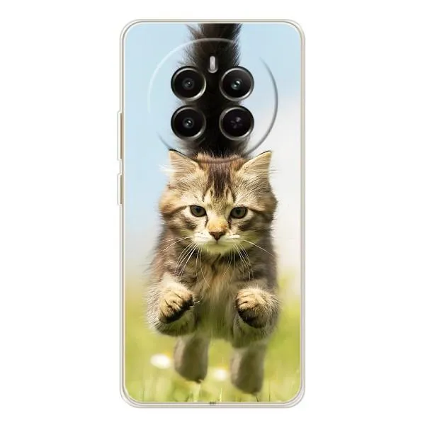 Чехол с принтом «Прыжок кота» для Realme 13 4G