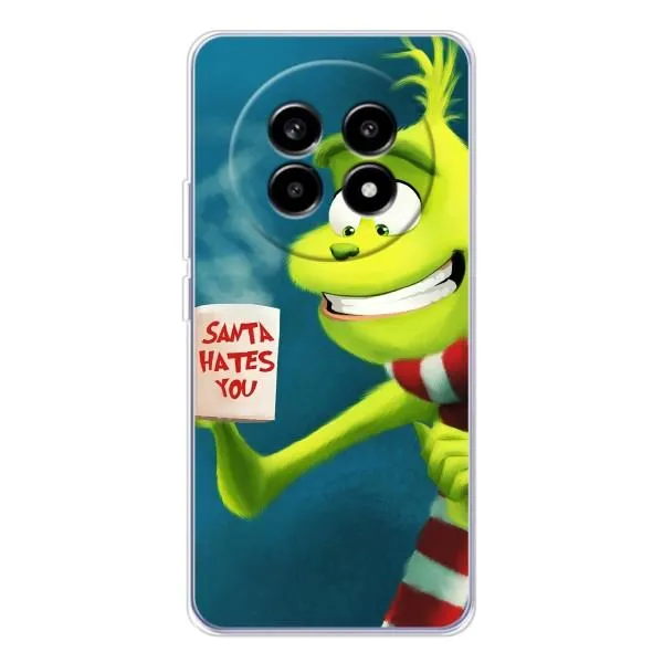 Чехол с принтом «Зеленый Гринч» для Realme 13 Pro Plus Чехол с принтом «Зеленый Гринч» для Realme 13 Pro Plus