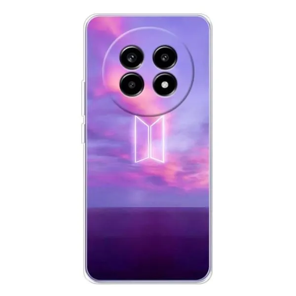 Чохол з принтом «BTS логотип» для Realme 13 Pro Чохол з принтом «BTS логотип» для Realme 13 Pro
