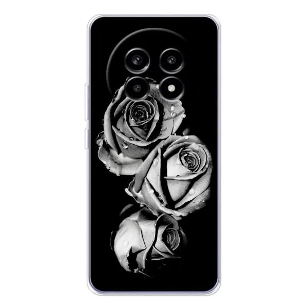 Чехол с принтом «Черная роза» для Realme 13 Pro