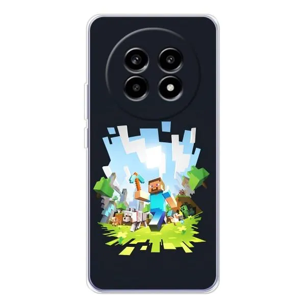 Чехол с принтом «персонажи Minecraft» для Realme 13 Pro