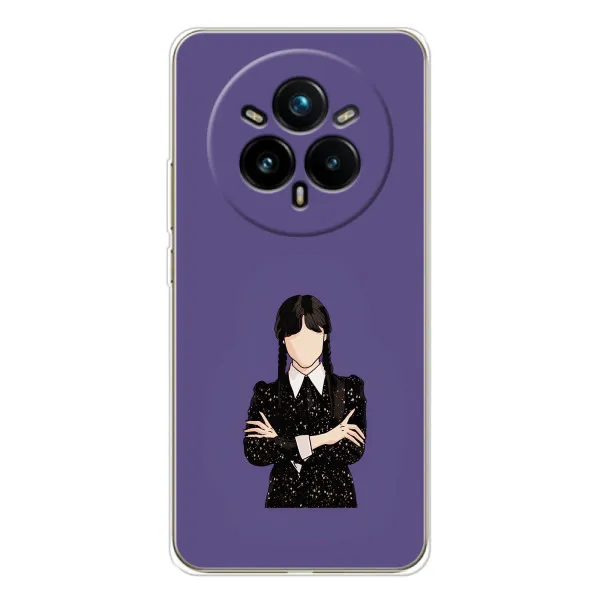 Чехол с принтом «Уэнздей в черном» для Realme 14 Pro 5G