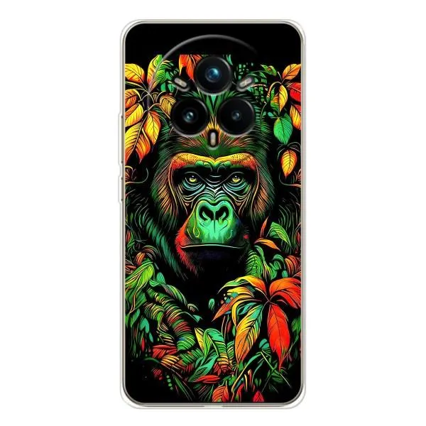 Чехол с принтом «Обезьяна в тропиках» для Realme 14 Pro Plus