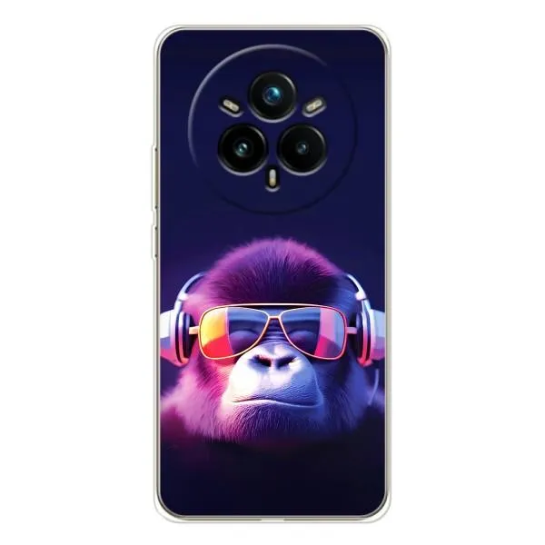 Чехол с принтом «Стильная обезьяна» для Realme 14 Pro Plus
