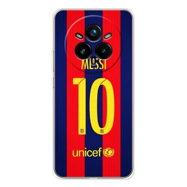 Чехол с принтом «Messi Barca 10» для Realme 14 Pro 5G