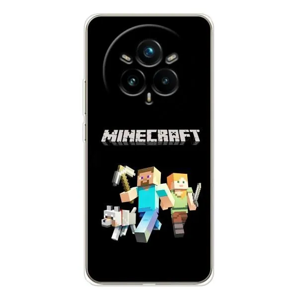 Чехол с принтом «герои Minecraft» для Realme 14 Pro 5G Чехол с принтом «герои Minecraft» для Realme 14 Pro 5G