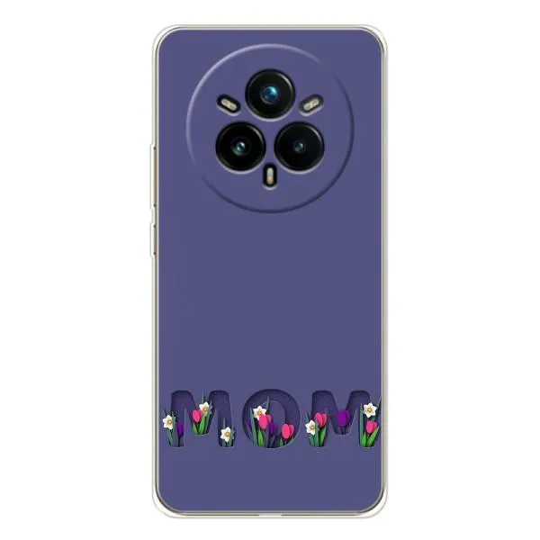 Чехол с принтом «Мама в цветах» для Realme 14 Pro 5G