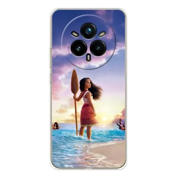 Чехол с принтом «Моана с веслом» для Realme 14 Pro 5G Чехол с принтом «Моана с веслом» для Realme 14 Pro 5G