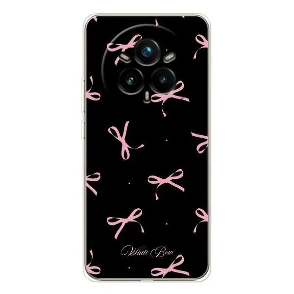 Чохол з принтом «Банти на чорному» для Realme 14 Pro 5G Чохол з принтом «Банти на чорному» для Realme 14 Pro 5G