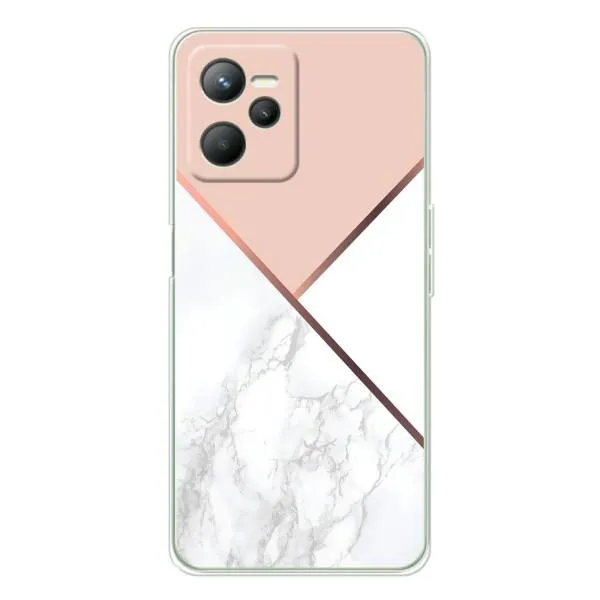 Чехол с принтом «Тройной мрамор» для Realme 14 Чехол с принтом «Тройной мрамор» для Realme 14