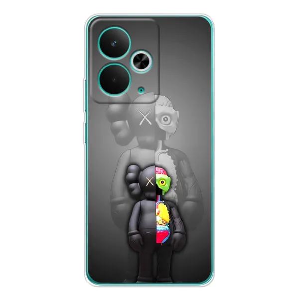 Чехол с принтом «Тело Bearbrick» для Realme 14T