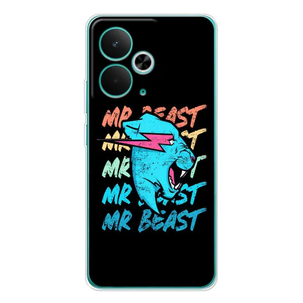 Чехол с принтом «logo Mr beast» для Realme 14T