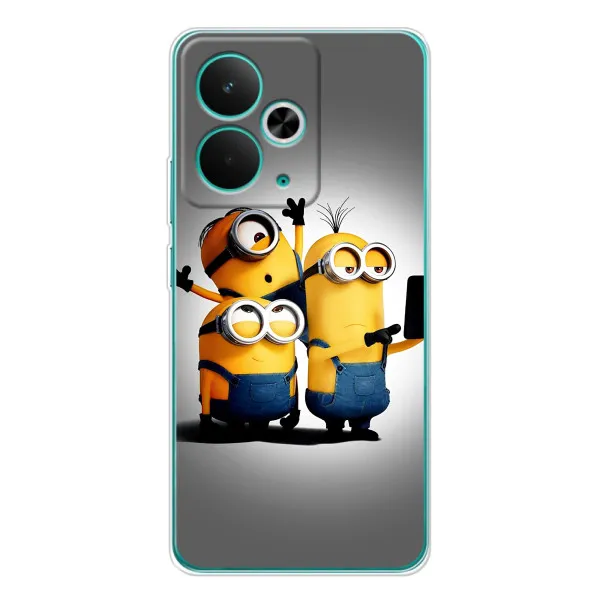 Чехол с принтом «Три миньона» для Realme 14T Чехол с принтом «Три миньона» для Realme 14T