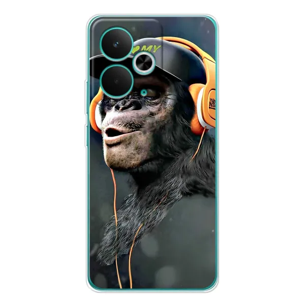 Чехол с принтом «В наушниках» для Realme 14T