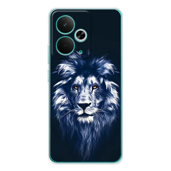 Чехол с принтом «Синий Лев» для Realme 14T Чехол с принтом «Синий Лев» для Realme 14T
