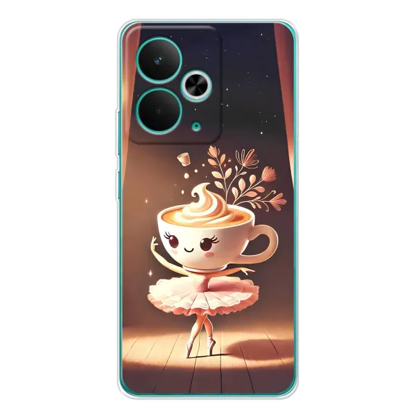 Чехол с принтом «Балерина капучина» для Realme 14T