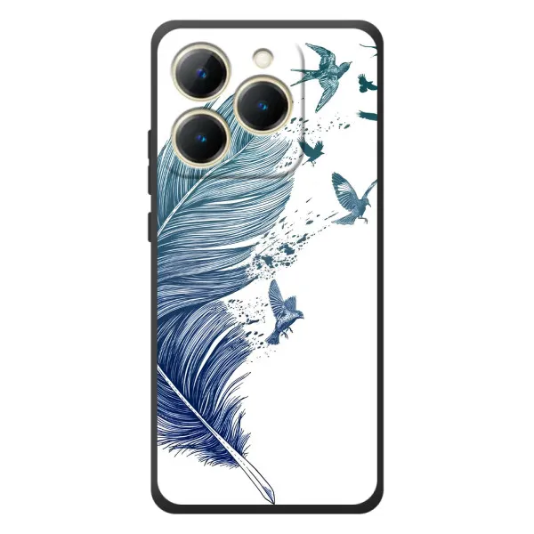 Чехол с принтом «Перышко» для Realme 15T