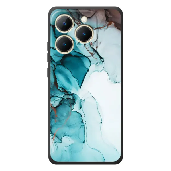 Чехол с принтом «Бирюзовый мрамор» для Realme 15T