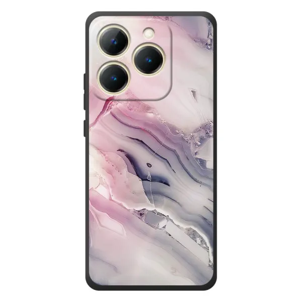 Чехол с принтом «Пурпурный Мрамор» для Realme 15T