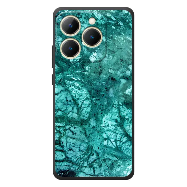 Чехол с принтом «Зеленый мрамор» для Realme 15T