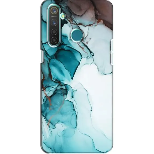 Чехол с принтом «Бирюзовый мрамор» для Realme 5 Pro