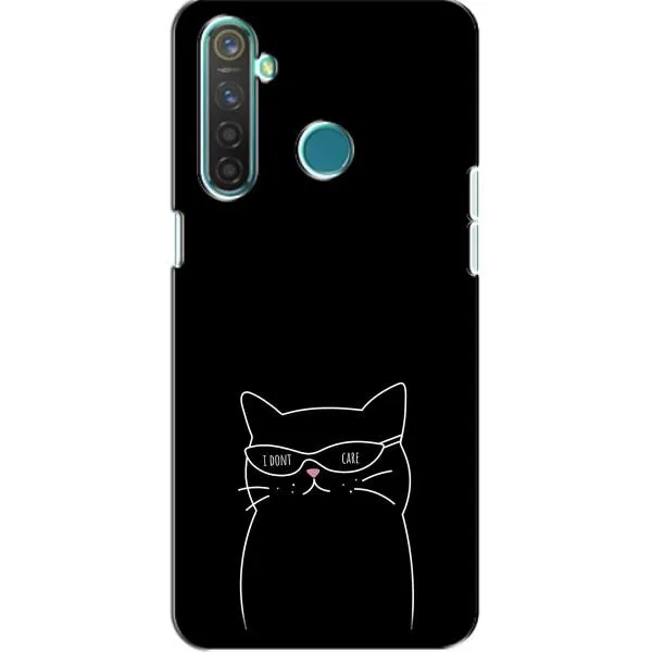 Чехол с принтом «Равнодушный кот» для Realme 5